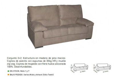 Muebles Ya. sofas 3 y 2 plazas